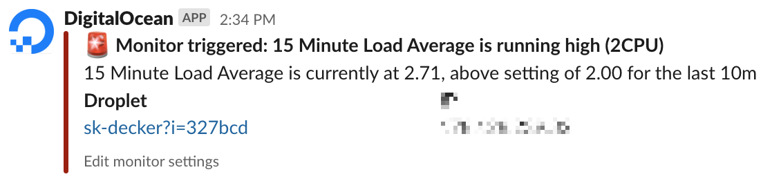DigitalOcean Alerts